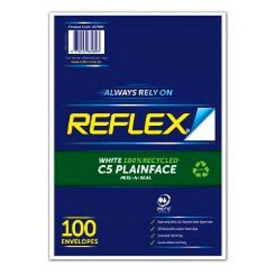 Image for REFLEX® C5 ENVELOPES 100% RECYCLED 229 X 162MM WHITE PACK 100 from Challenge Office Supplies