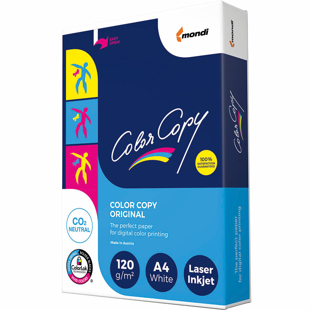 Image for MONDI COLOR COPY A4 COPY PAPER 120GSM WHITE PACK 250 SHEETS from BusinessWorld Computer & Stationery Warehouse