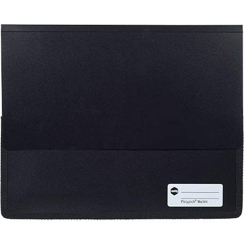 Image for MARBIG POLYPICK DOCUMENT WALLET HEAVY DUTY A4 BLACK from Buzz Solutions