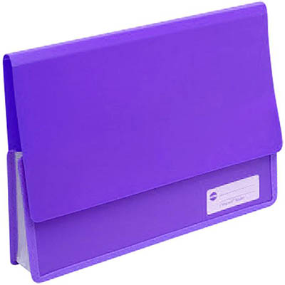 Image for MARBIG POLYPICK DOCUMENT WALLET HEAVY DUTY A4 PURPLE from Office Heaven