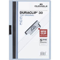 durable duraclip document file portrait 30 sheet capacity a4 blue