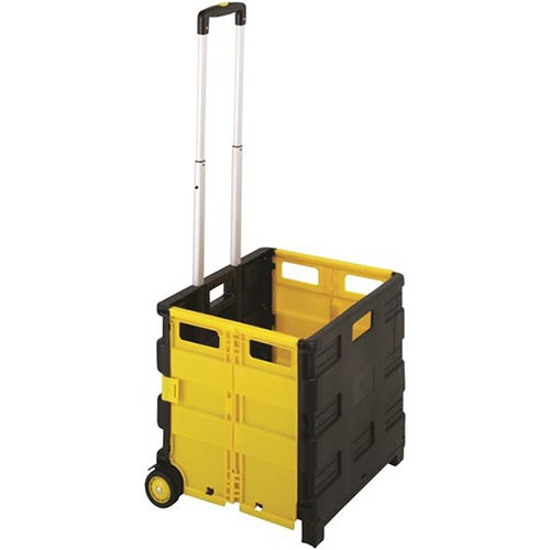 Image for DURUS FOLDING CART 35KG YELLOW/BLACK from York Stationers