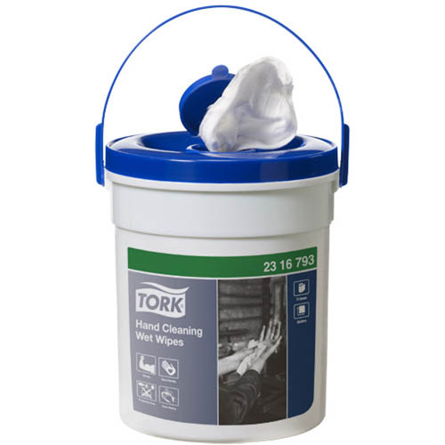 Image for TORK 2316793 HAND CLEANING WET WIPES BUCKET 72 from York Stationers