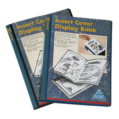 Image for COLBY DISPLAY BOOK NON-REFILLABLE INSERT COVER 20 POCKET A4 BLACK from Office Express