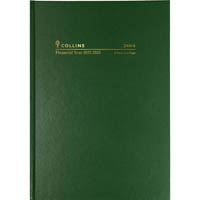 collins 24m4.p40 financial year diary 2 days to page a4 green