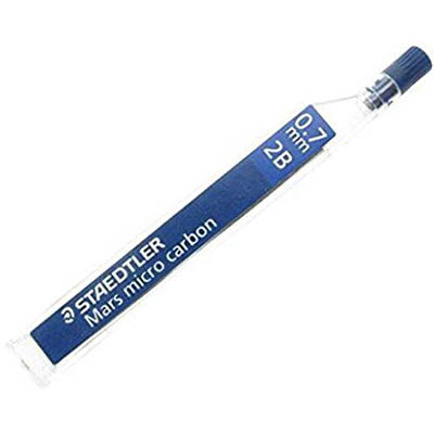 STAEDTLER 250 MARS MICRO CARBON MECHANICAL PENCIL LEAD REFILL 2B 0.7MM TUBE 12 |  | 7020197i