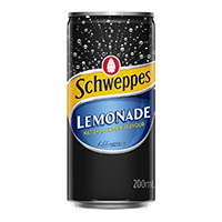 schweppes lemonade can 200ml carton 24