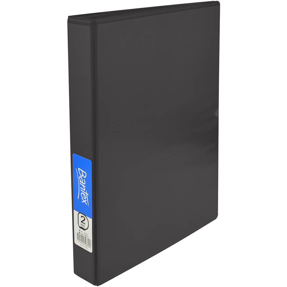 Image for BANTEX INSERT RING BINDER PP 2D 25MM A4 BLACK from Mitronics Corporation