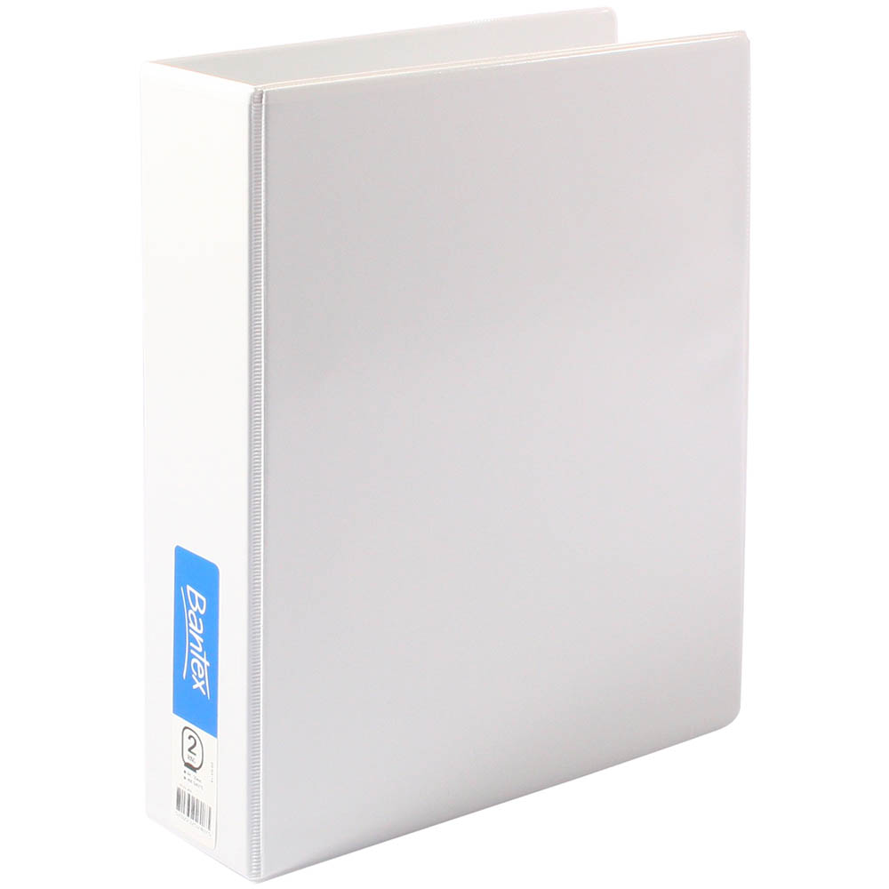 Image for BANTEX INSERT RING BINDER PP 2D 50MM A4 WHITE from York Stationers