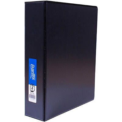 Image for BANTEX INSERT RING BINDER PP 2D 50MM A4 BLACK from BusinessWorld Computer & Stationery Warehouse