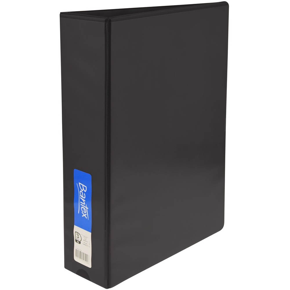 Image for BANTEX INSERT RING BINDER PP 3D 50MM A4 BLACK from York Stationers