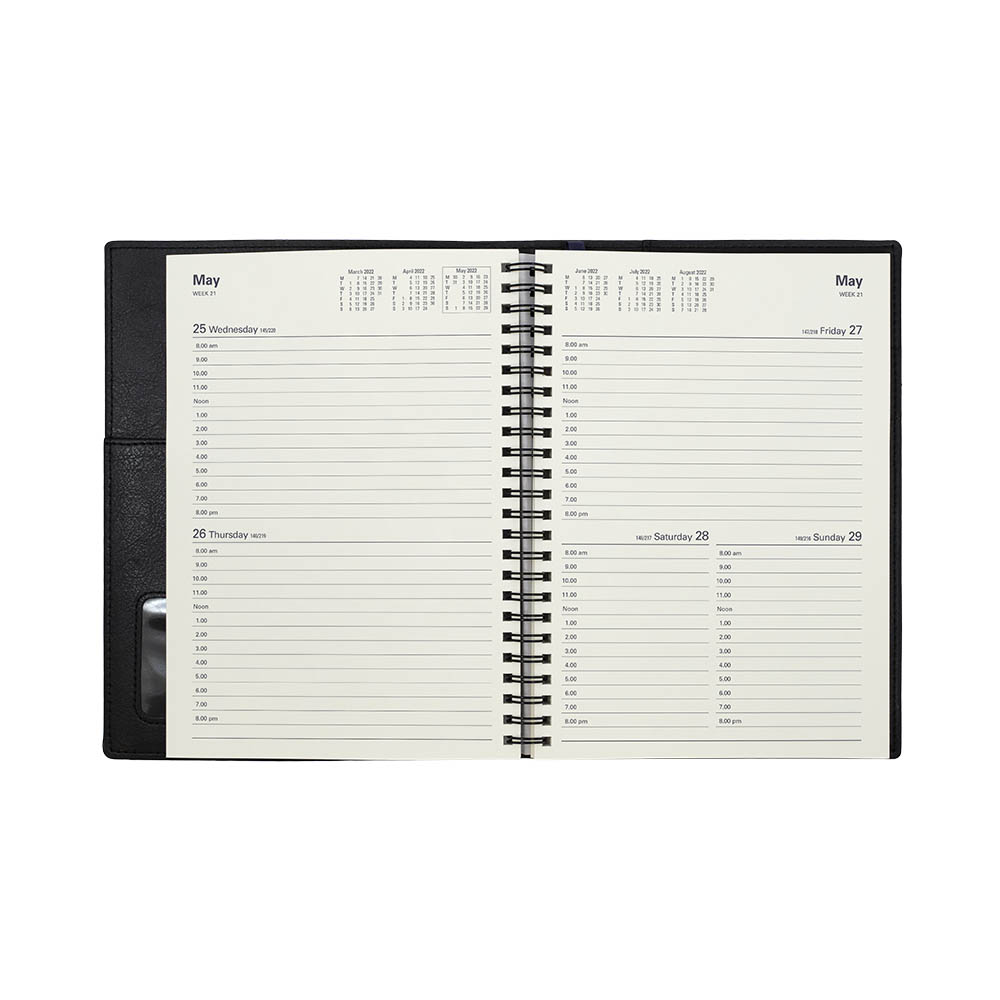 COLLINS VANESSA 285.V99 DIARY 2 DAYS TO PAGE A5 BLACK |  | 7036693