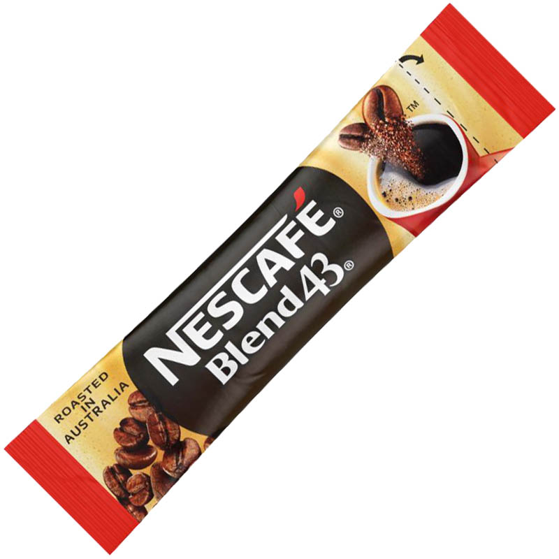 Image for NESCAFE BLEND 43 INSTANT COFFEE SINGLE SERVE STICKS 1.7G BOX 280 from Mitronics Corporation