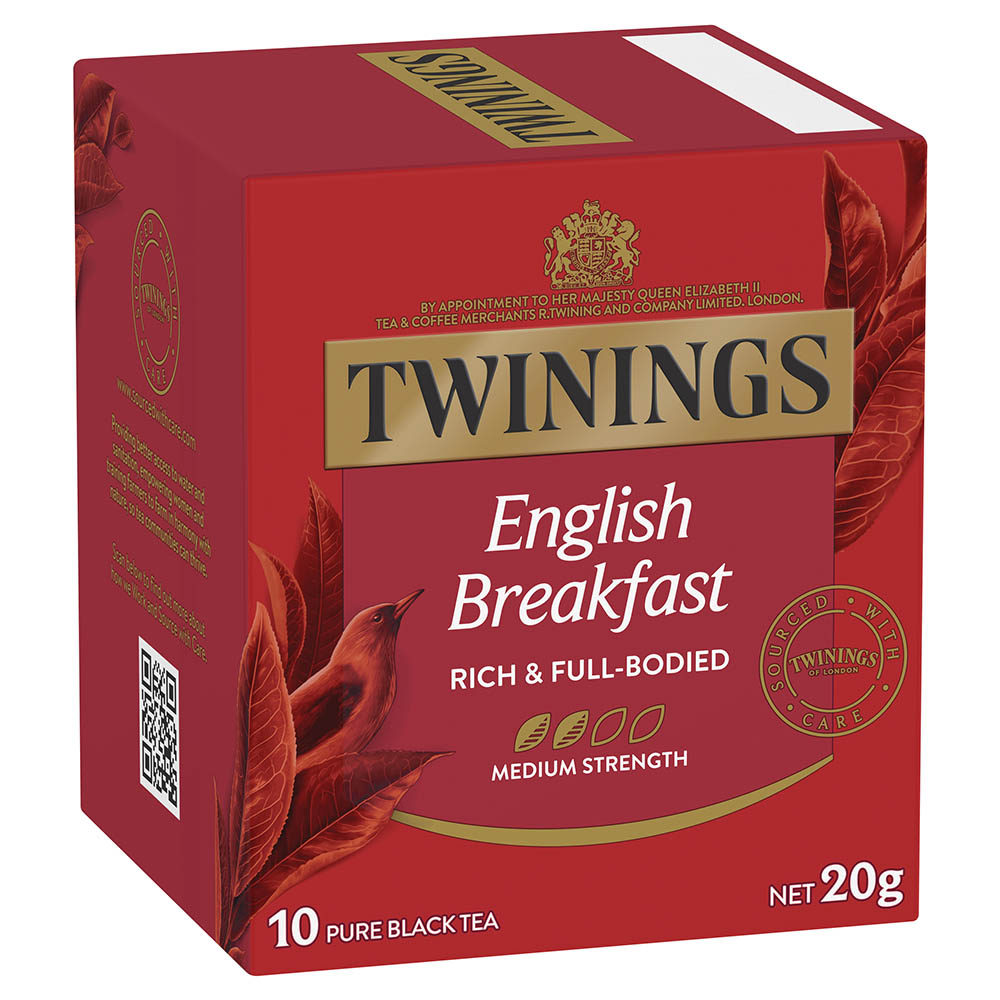 TWININGS CLASSICS ENGLISH BREAKFAST TEA BAGS PACK 10 |  | 7003220i