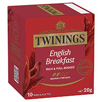 twinings classics english breakfast tea bags pack 10