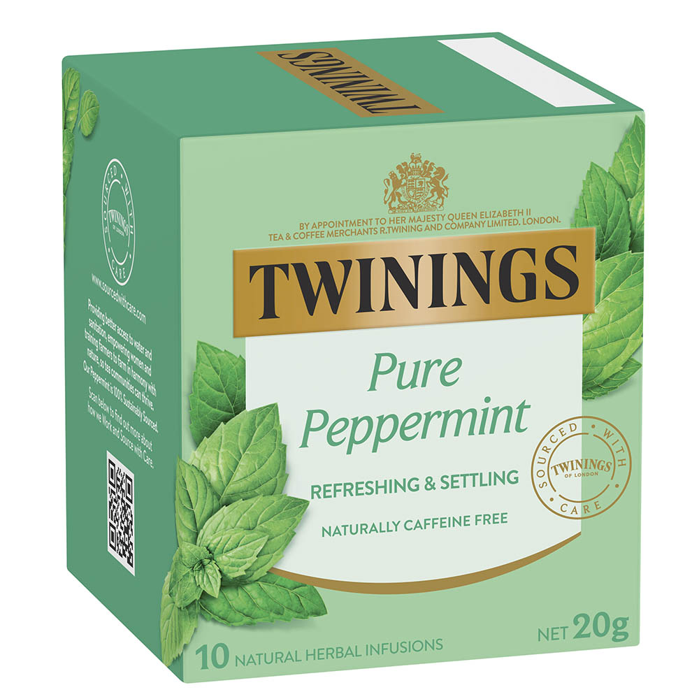 TWININGS PURE PEPPERMINT TEA BAGS PACK 10 |  | 7007668i