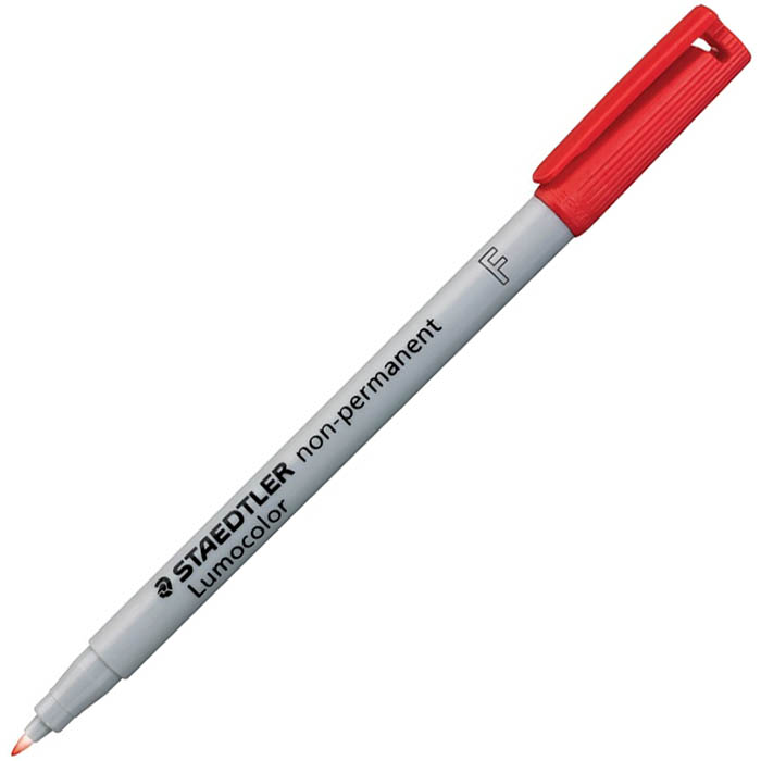 Image for STAEDTLER 316 LUMOCOLOR NON-PERMANENT MARKER FINE RED from Mitronics Corporation