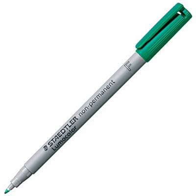 Image for STAEDTLER 316 LUMOCOLOR NON-PERMANENT MARKER FINE 0.6MM GREEN from Office Heaven