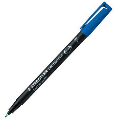 Image for STAEDTLER 317 LUMOCOLOR PERMANENT MARKER BULLET 1.0MM BLUE BOX 10 from That Office Place PICTON