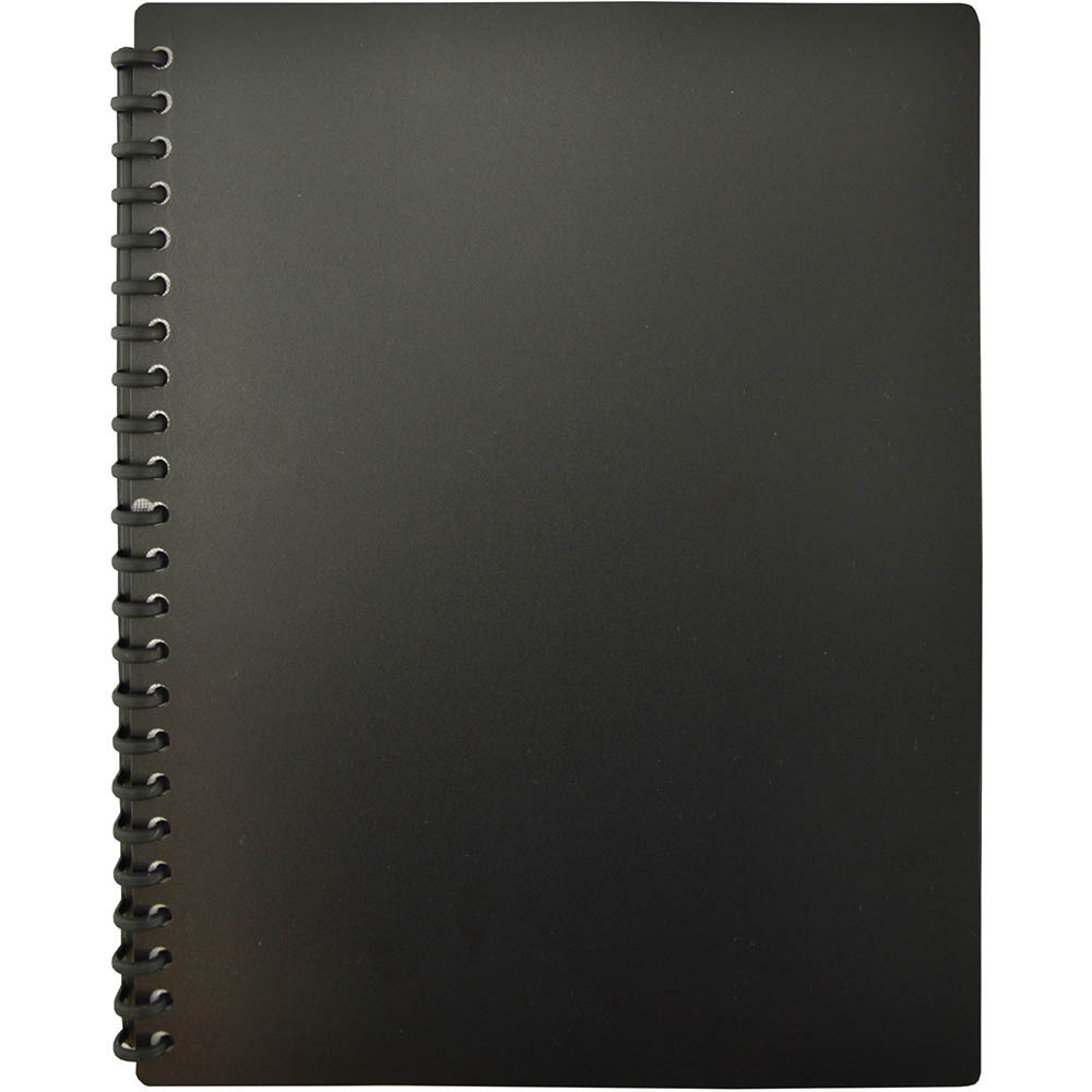 Image for BANTEX EURO DISPLAY BOOK REFILLABLE 20 POCKET A4 BLACK from Memo Office and Art