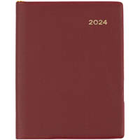 collins belmont pocket 337p.v78 diary week to view with pencil a7 burgundy