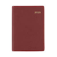 collins belmont pocket 337p.v78 diary week to view with pencil a7 burgundy