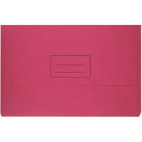 bantex document wallet 230gsm foolscap pink