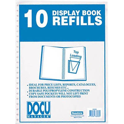 Image for BEAUTONE DISPLAY BOOK REFILL A4 PACK 10 from Olympia Office Products