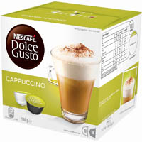 nescafe dolce gusto coffee capsules cappuccino pack 16