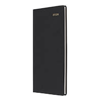 collins belmont slimline 377p.v99 diary week to view b6/7 black