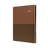 collins vanessa 385.v90 diary week to view a5 tan