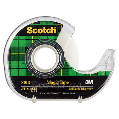Image for SCOTCH 810 MAGIC TAPE IN DISPENSER 19MM X 33M from Challenge Office Supplies