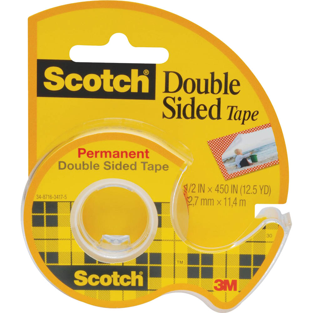 Image for SCOTCH 137 DOUBLE SIDED TAPE 12.7MM X 11M from Merv's Stationery