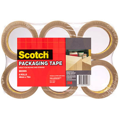Image for SCOTCH 310 GENERAL PURPOSE PACKAGING TAPE 48MM X 50M BROWN PACK 6 from Second Office