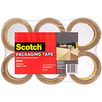 scotch 310 general purpose packaging tape 48mm x 50m brown pack 6