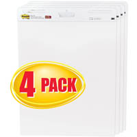 post-it 559-vad super sticky easel pad 635 x 775mm white pack 3 plus 1 bonus