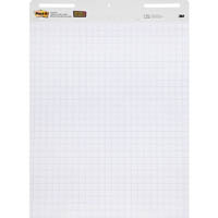 post-it 560 super sticky easel pad grid lined 635 x 775mm white