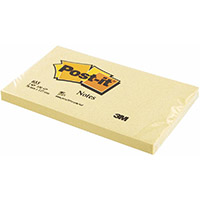 post-it 655 original notes 76 x 127mm yellow pack 12