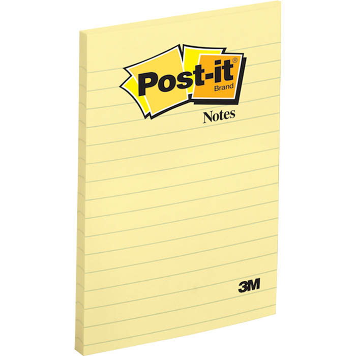 Image for POST-IT 660 LINED NOTES 101 X 152MM YELLOW from Clipboard Stationers & Art Supplies