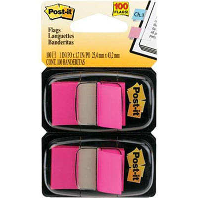 POST-IT 680-BP2 FLAGS BRIGHT PINK TWIN PACK 100 |  | 7012179