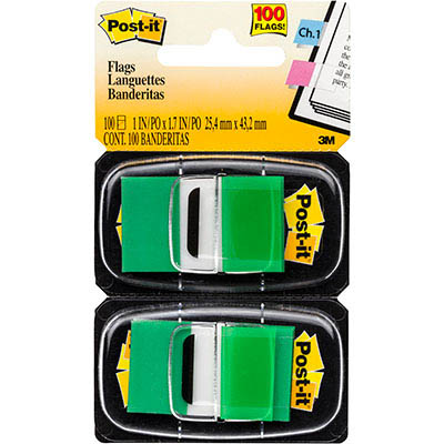 POST-IT 680-GN2 FLAGS GREEN TWIN PACK 100 |  | 7013112