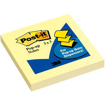 Image for POST-IT R330-YW POP UP NOTES 76 X 76MM YELLOW from Mitronics Corporation