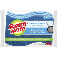scotch-brite non-scratch scrub scourer sponge pack 2