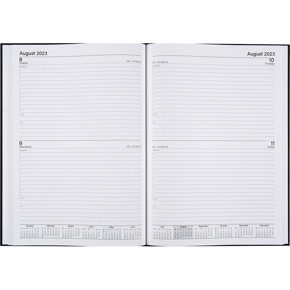 CUMBERLAND 41ECPBKNP BUSINESS DIARY 1 DAY TO PAGE A4 BLACK |  | 7051573