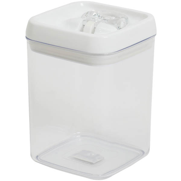 Image for CONNOISSEUR FLIP-TITE CANISTER SQUARE 1.7 LITRE CLEAR from Office Heaven