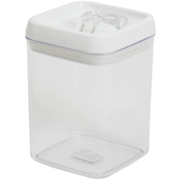 Image for CONNOISSEUR FLIP-TITE CANISTER SQUARE 1.7 LITRE CLEAR from York Stationers