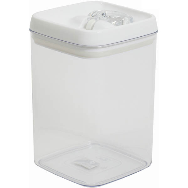 Image for CONNOISSEUR FLIP-TITE CANISTER SQUARE 3.3 LITRE CLEAR from Australian Stationery Supplies