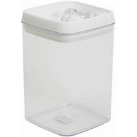 connoisseur flip-tite canister square 3.3 litre clear