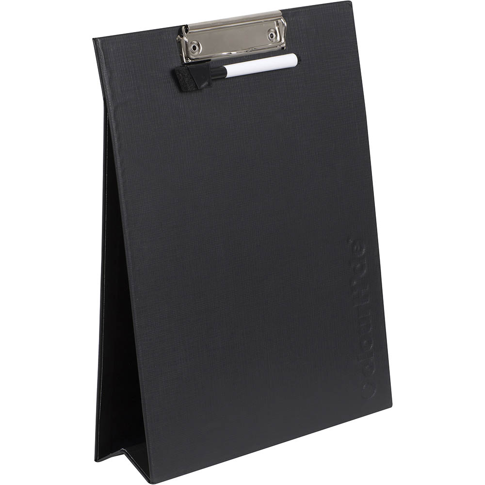 Image for COLOURHIDE MY STAND-UP CLIPBOARD/WHITEBOARD A4 BLACK from Prime Office Supplies
