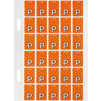 avery 44416 lateral file label top tab colour code p 20 x 30mm orange stripe pack 150